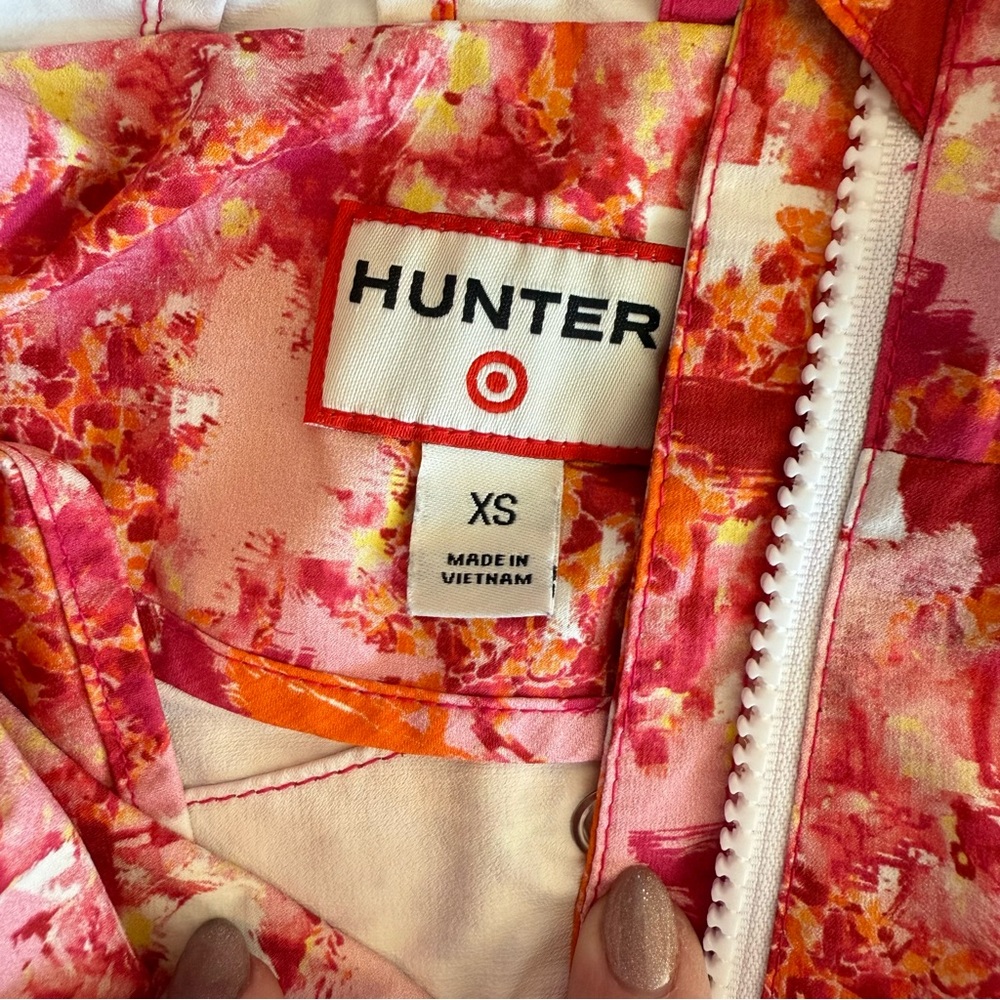 Hunter for Target Youth Pink floral lightweight jacket size XS - Picture 5 of 7